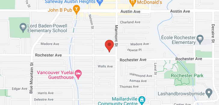 map of 1053B ROCHESTER AVENUE